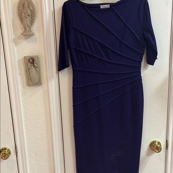 Maggy L Dark Purple Midi Dress - Picture 2 of 3